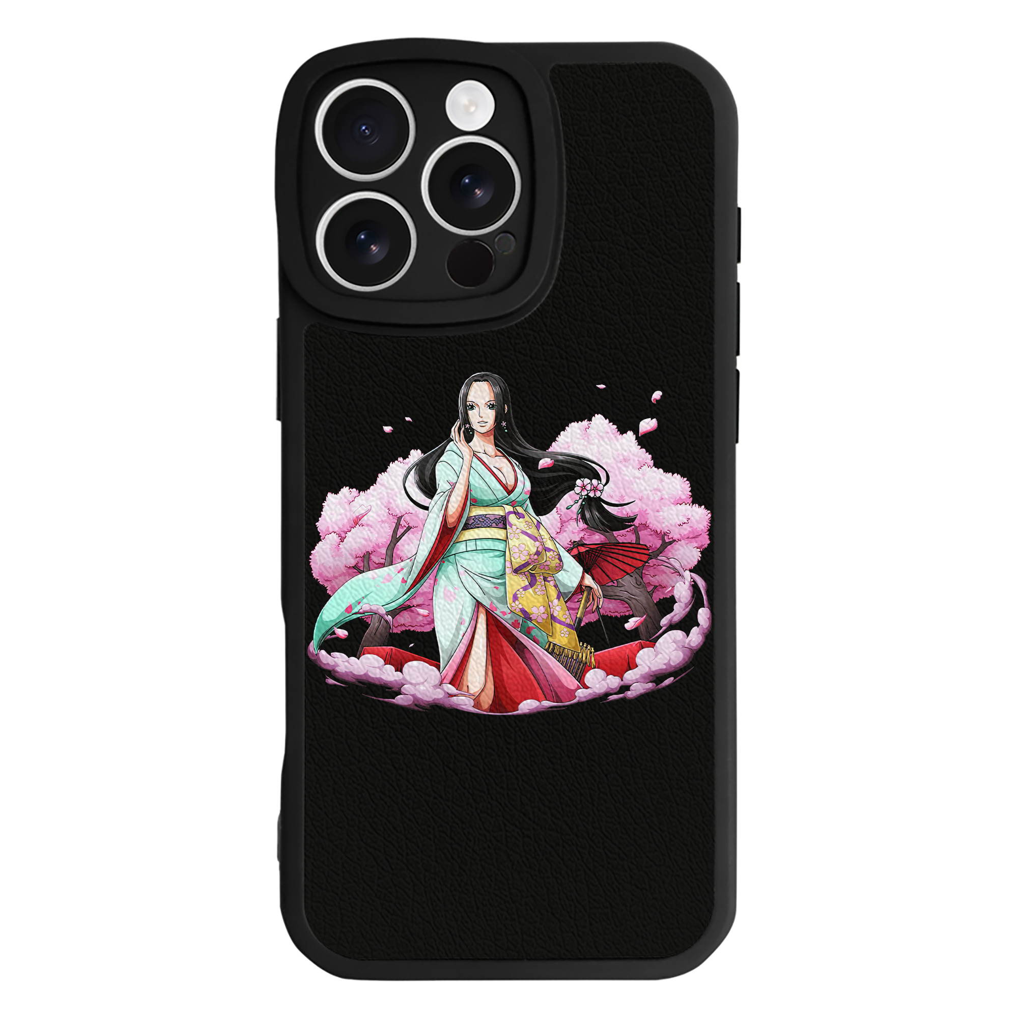（画像用） ワンピース ボア・ハンコック ONE PIECE Boa·Hancock 【iPhone 16シリーズ対応】シリコンスマホケース（レザー調） 材質：シリコン